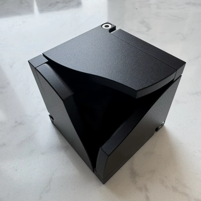 Luxury Ring Box Magnetic Reveal (Matt Black)