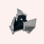 Luxury Ring Box Magnetic Reveal (Silver)