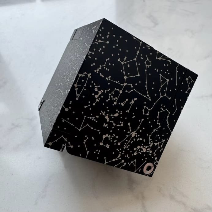 Luxury Ring Box Magnetic Reveal (Star Black)